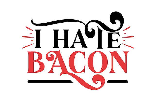 Vecteur paquet de bacon svg