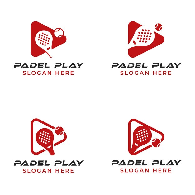 Le paquet du logo de Padel Red Play