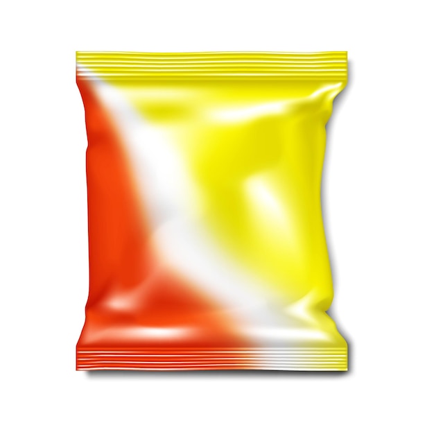 Paquet De Sac D'oreiller Coloré. Emballage En Sachet Pour Noix, Bonbons, Chips Ou Autre Collation