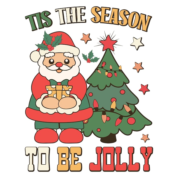 Le paquet de sublimation de Noël rétro
