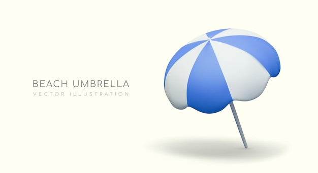Parapluie de plage à rayures Accessoire de protection solaire Bronzage confortable à l'ombre