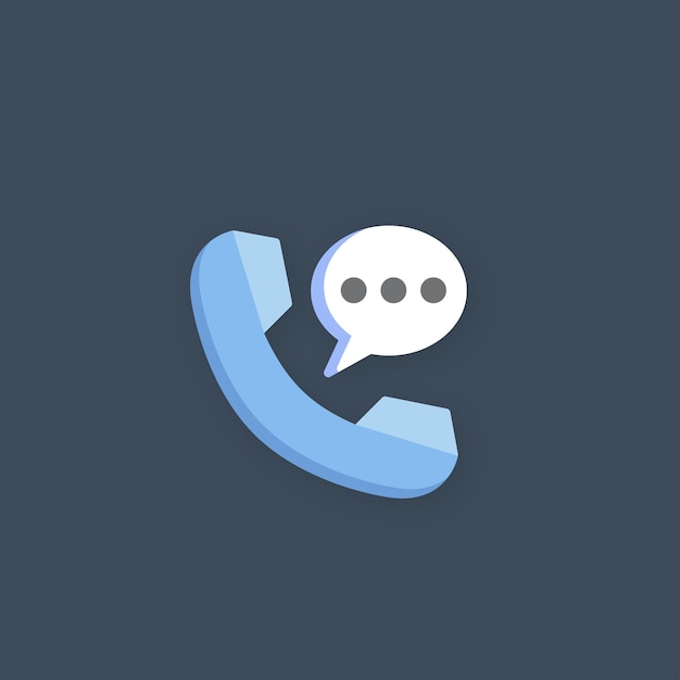 en parlant au téléphone avec une conception vectorielle plate