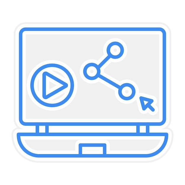 Partage de contenu d'illustration vectorielle