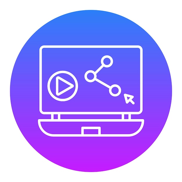 Partage de contenu d'illustration vectorielle
