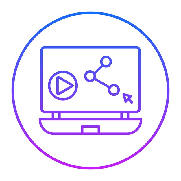 Partage de contenu d'illustration vectorielle