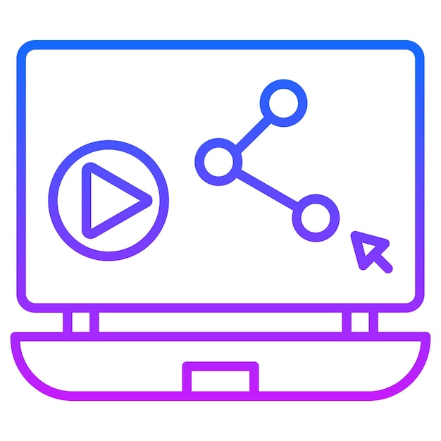 Partage de contenu d'illustration vectorielle