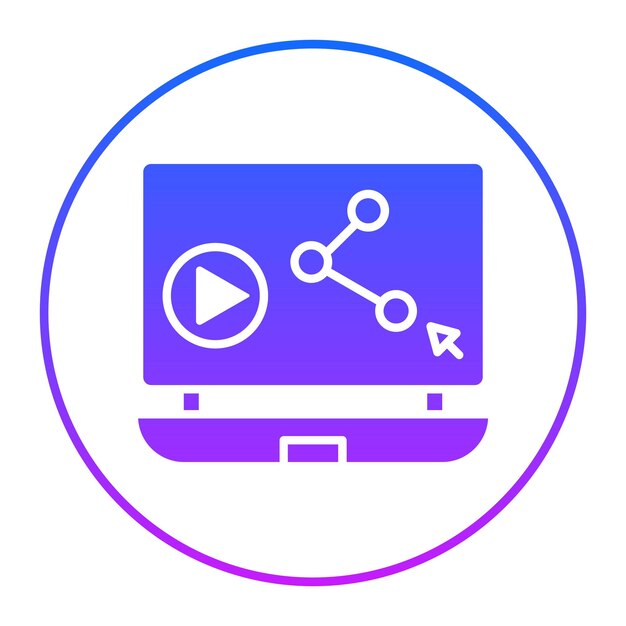 Partage de contenu d'illustration vectorielle