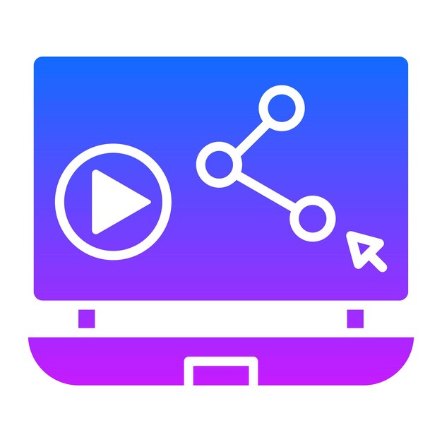 Partage de contenu d'illustration vectorielle