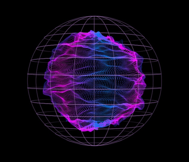 Des Particules Dynamiques Ondulent Des Nœuds