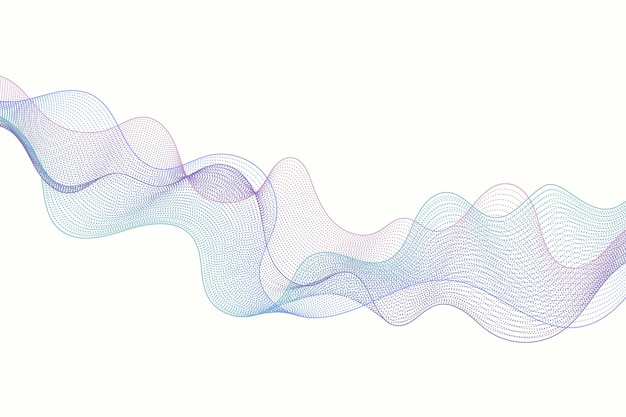 Particules d'onde de gradient dynamique. Conception de fond techno big data