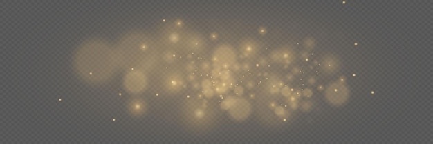 Des particules de poussière magique étincelantes Effet de lumière d'étoile Arrière-plan étincelant