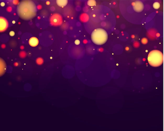 Des particules de poussière magiques scintillantes. Abstrait avec effet bokeh