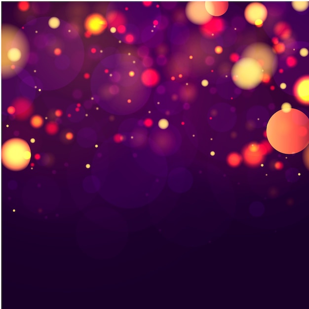 Des particules de poussière magiques scintillantes. Abstrait avec effet bokeh