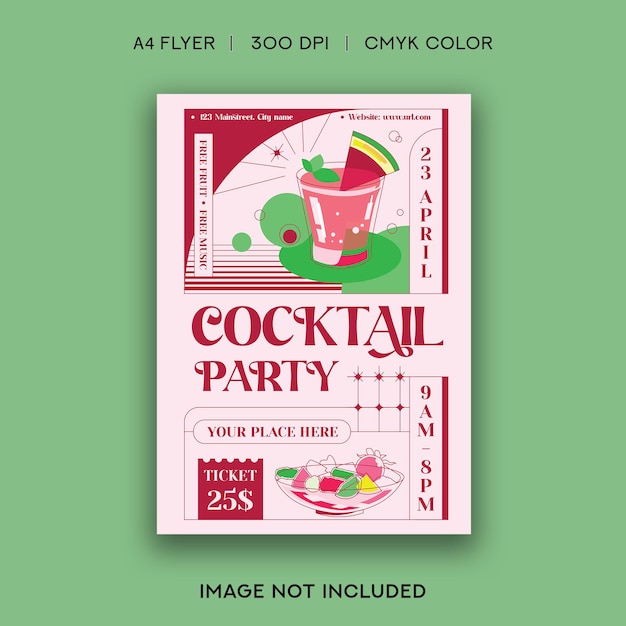 Party Flyer Cocktail