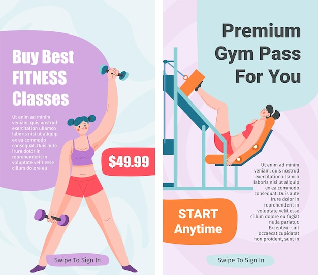 Pass de gym premium pour acheter des cours de fitness