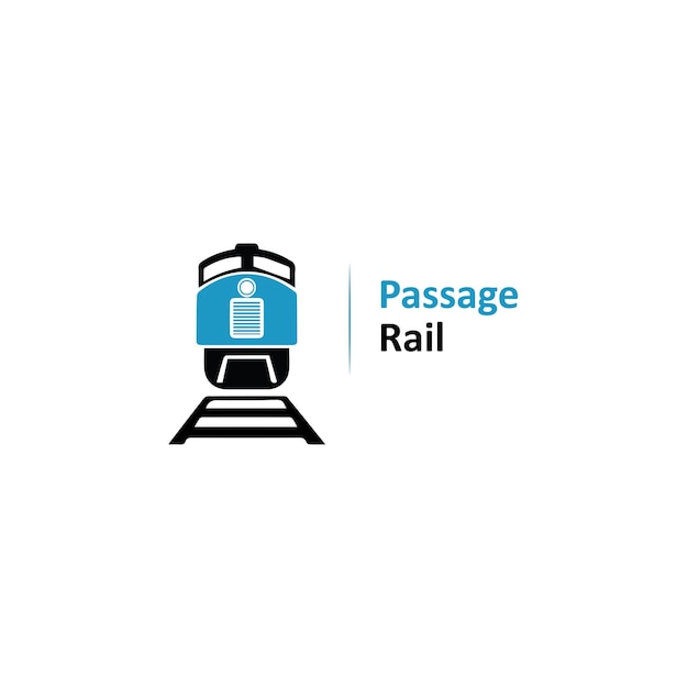 Vecteur passage rail logo