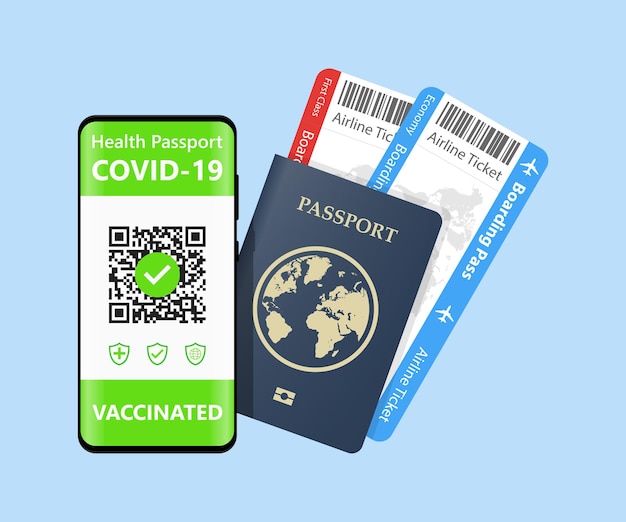 Passeport électronique D'immunité Covid19 Certificat De Vaccin Numérique Avec Code Qr