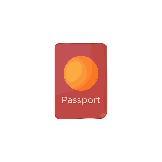 Passeport International En Style Cartoon Documents De Voyage Passeport Id