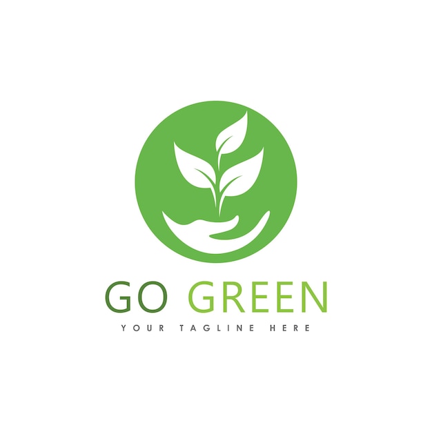Passez Au Vert Eco Tree Leaf Logo Template Design