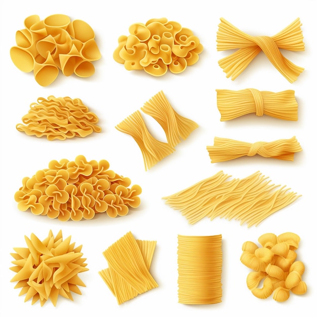 Vecteur pâtes spaghetti nourriture repas italien illustration vectorielle cuisine cuisine restaurant graphique