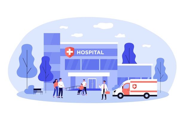 Patients Et Médecins Hospitalisés Près De L'hôpital