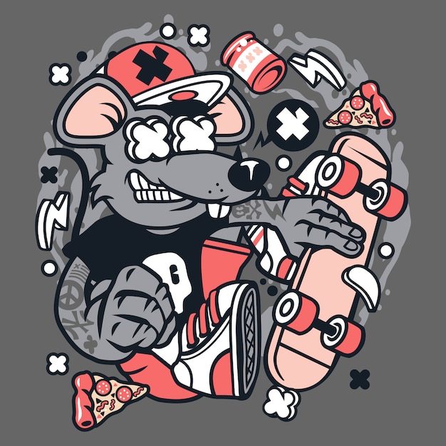 Patineur de rat