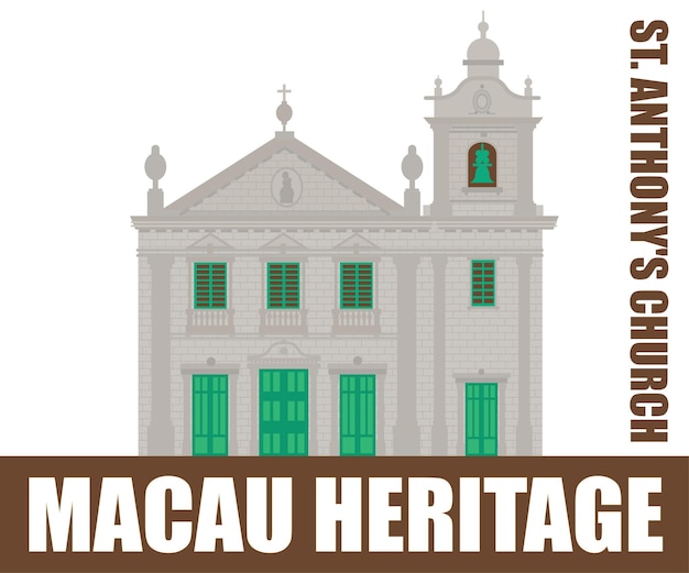 Patrimoine De Macao Et Icône Emblématique De L'église Saint-antoine