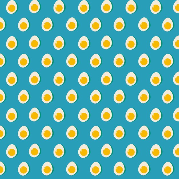 Vecteur patron huevos circulos sobre fondo azul (patron des œufs circulaires sur le fond bleu)