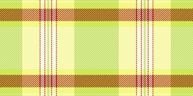 Patron de tissu textile classique vérification de la texture subtile du tartan fond à carreaux vectoriels sans couture filigree en couleurs lime et jaune clair