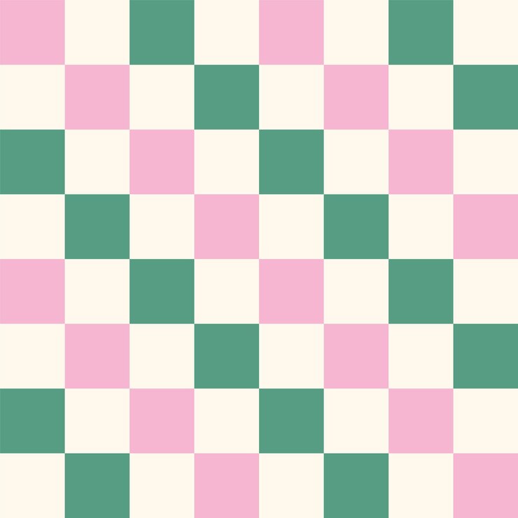 Vecteur patron vectoriel sans couture noël blanc rose et vert vérifiez la répétition de la conception pour le papier d'emballage