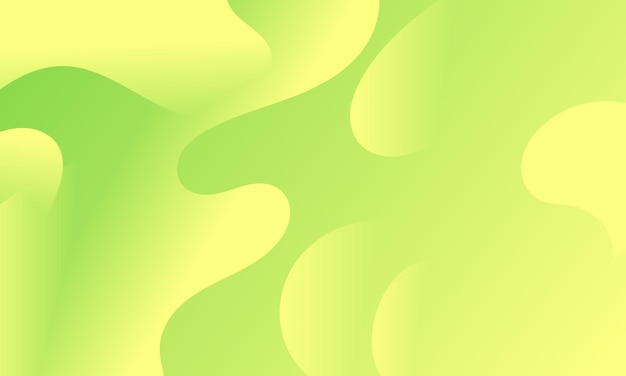 Pattern d'onde de gradient vert et jaune séduisant pour les médias numériques