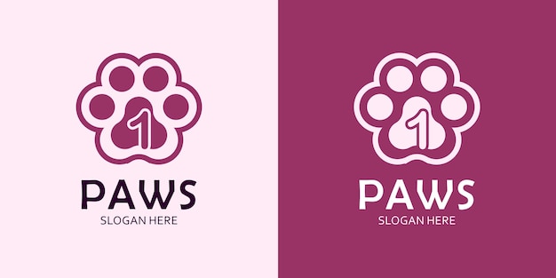 Pattes Avec Lettre 1 Logo Design