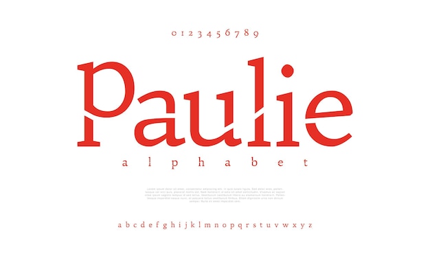 Paulie police alphabet urbain moderne créatif numérique abstrait musulman mode futuriste sport minimal