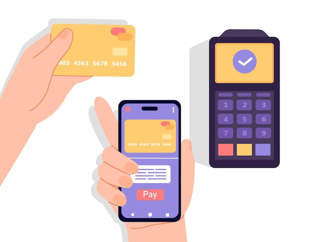 Payer par carte ou par téléphone au concept de guichet automatique