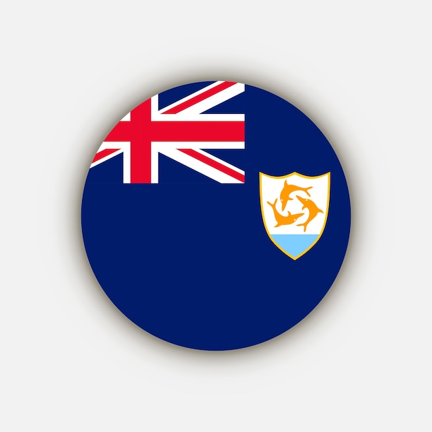 Pays Anguilla Anguilla Flag Illustration Vectorielle