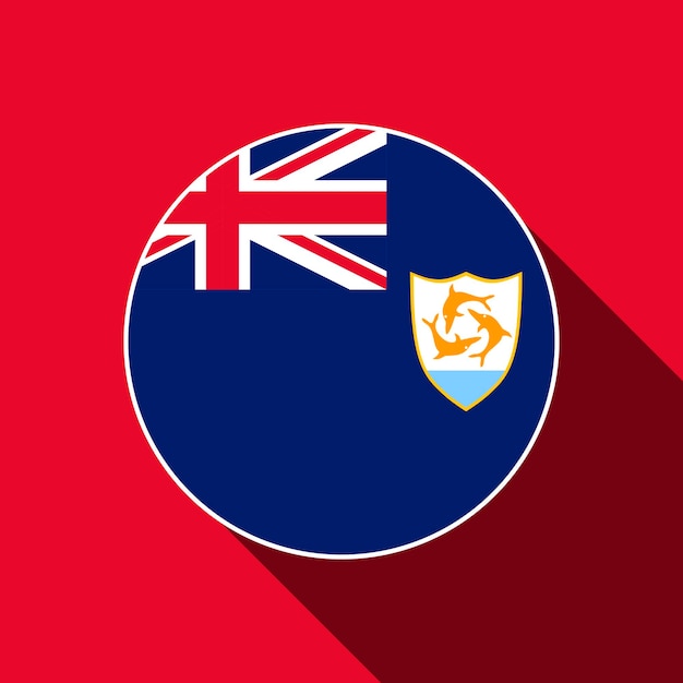 Pays Anguilla Anguilla Flag Illustration Vectorielle