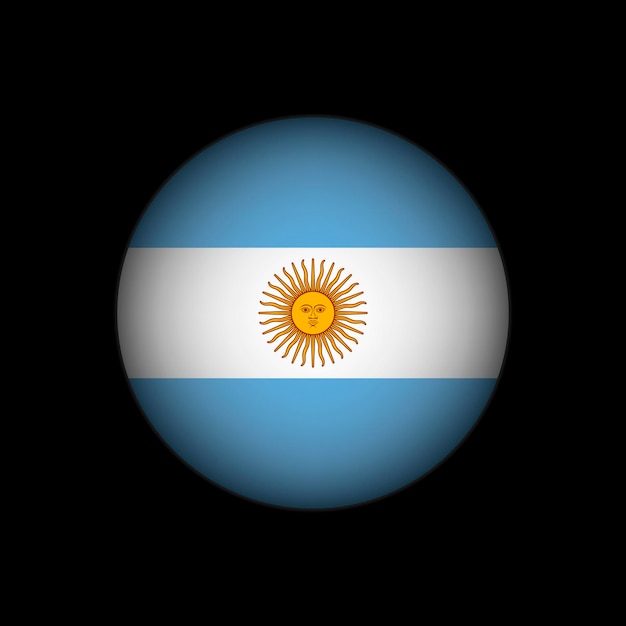 Pays Argentine Drapeau Argentine Illustration Vectorielle