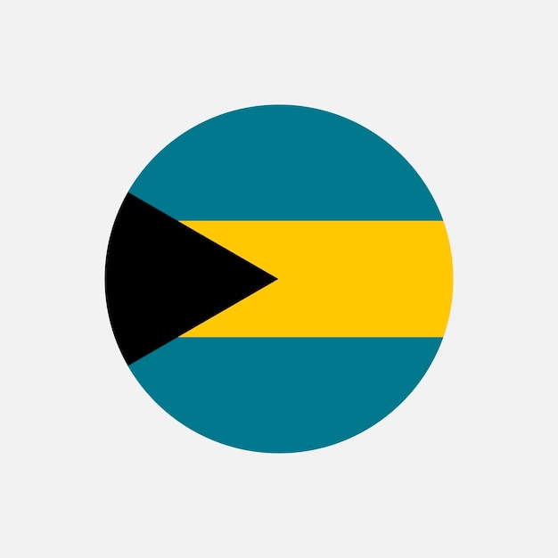 Vecteur pays bahamas drapeau des bahamas illustration vectorielle