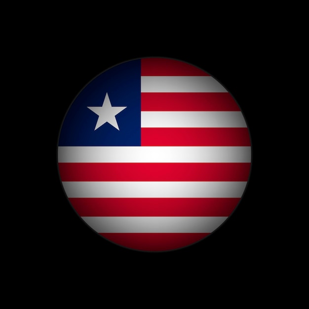 Vecteur pays libéria libéria drapeau illustration vectorielle