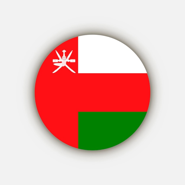 Pays Oman Oman drapeau Illustration vectorielle