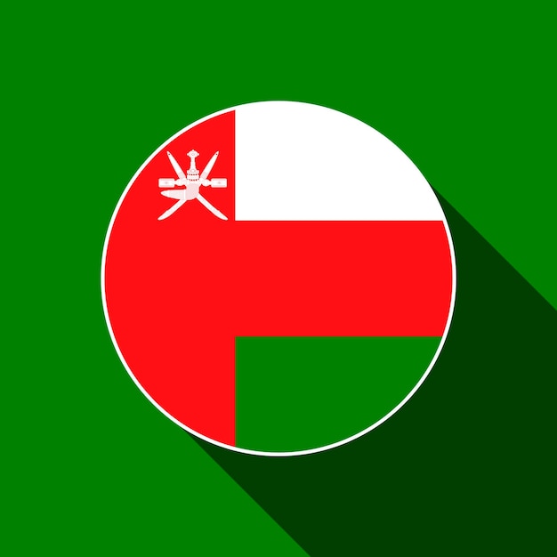 Vecteur pays oman oman drapeau illustration vectorielle