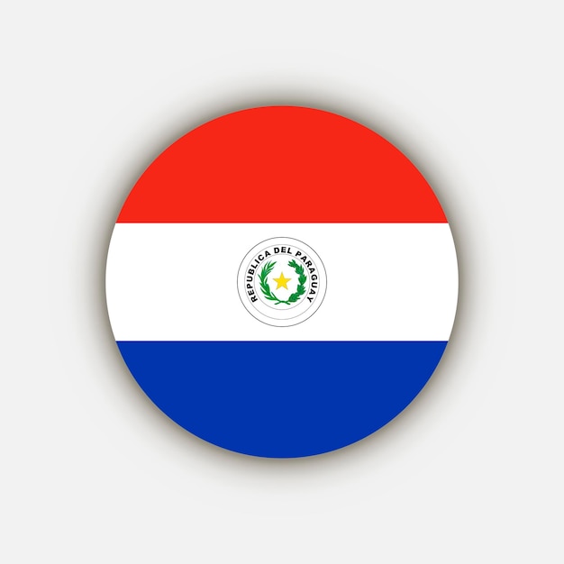 Pays Paraguay Drapeau Du Paraguay Illustration Vectorielle