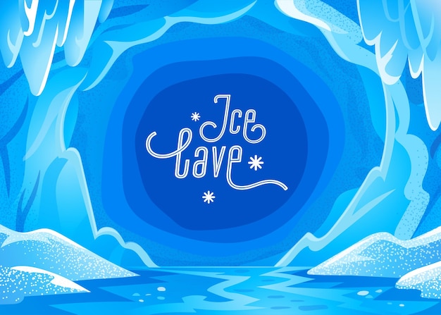 Paysage De Grotte De Glace