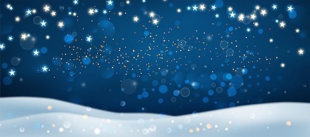 Paysage d'hiver de neige