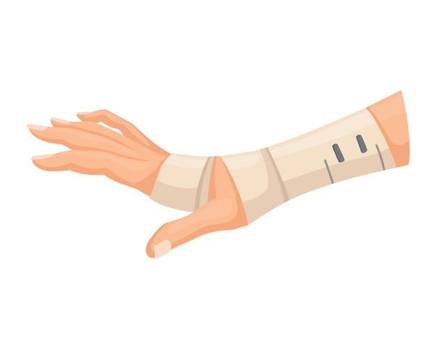 Peau blessée aux mains et procédures de pansement Premiers soins pour la plaie Guérison ou traitement médical Première aide d'urgence pour un traumatisme de la main humaine