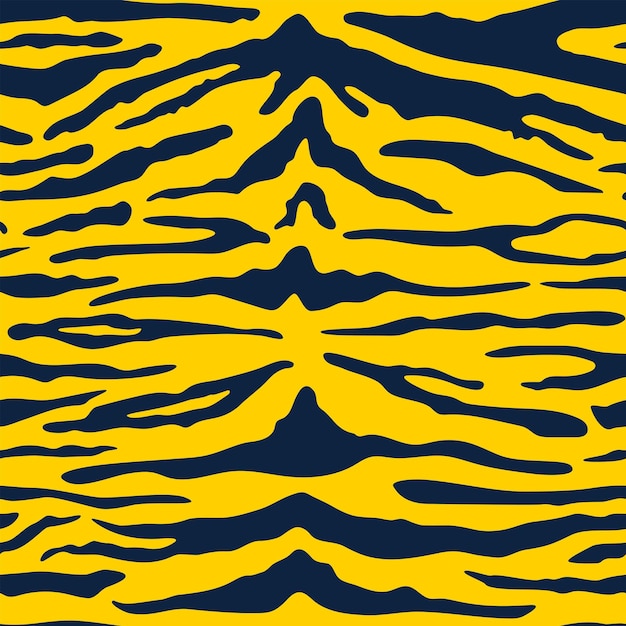 Vecteur peau de tigre abstraite motif sans couture vecteur texture de peau d'animal sauvage motif à rayures noires sur