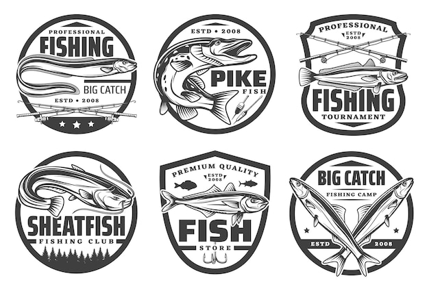Pêcheur passe-temps pêche sportive agrès et poisson