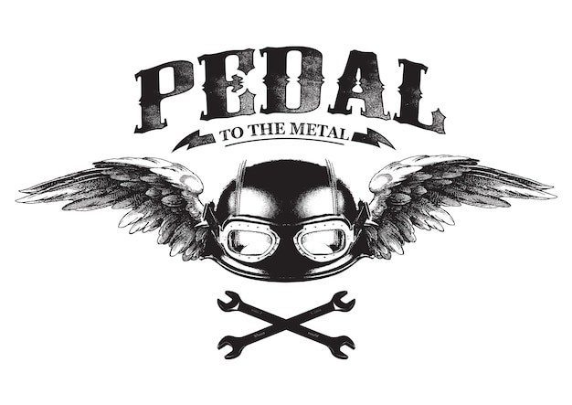 Pedal To The Metal Dark Metal Tin Hat