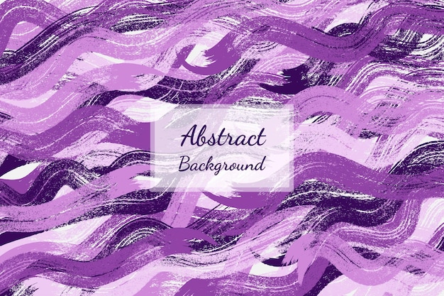 Peint à La Main Minimaliste Créatif Violet. Fond D'art Abstrait. Style De Motif De Coup De Pinceau
