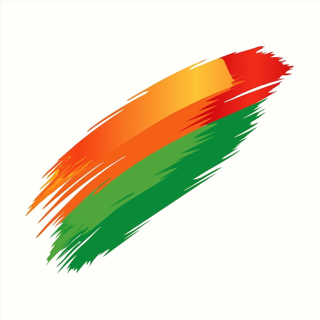 une peinture abstraite colorée d'une ligne de couleur arc-en-ciel